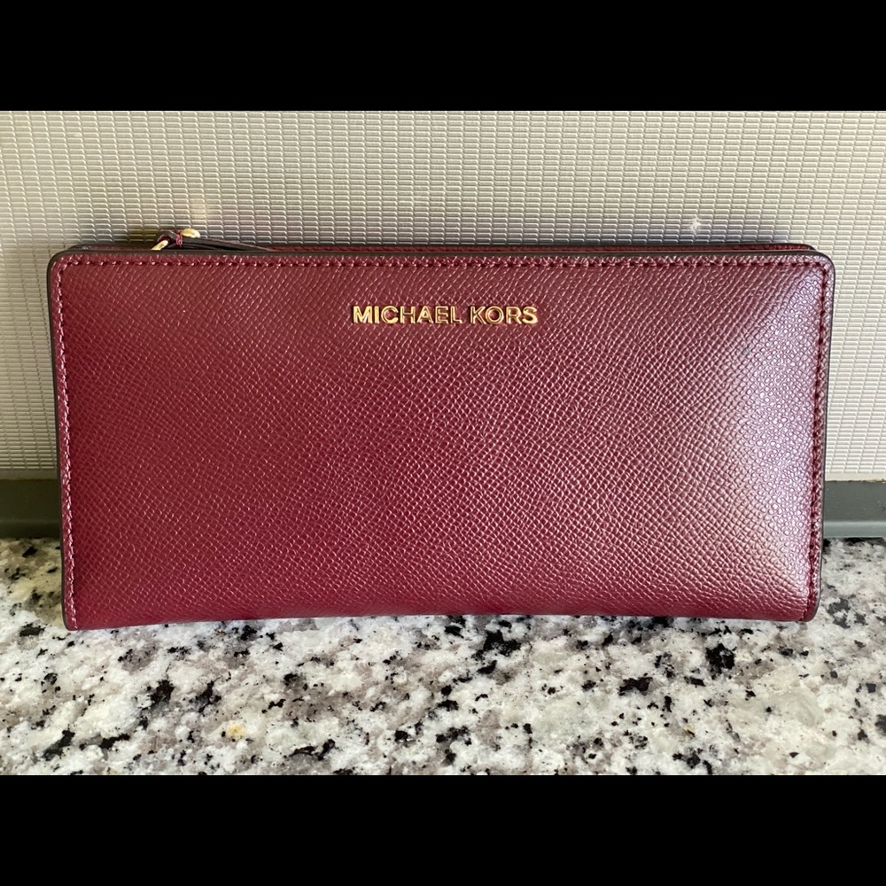 COPY - Michael Korda Burgundy and Maeve Folded Wallet